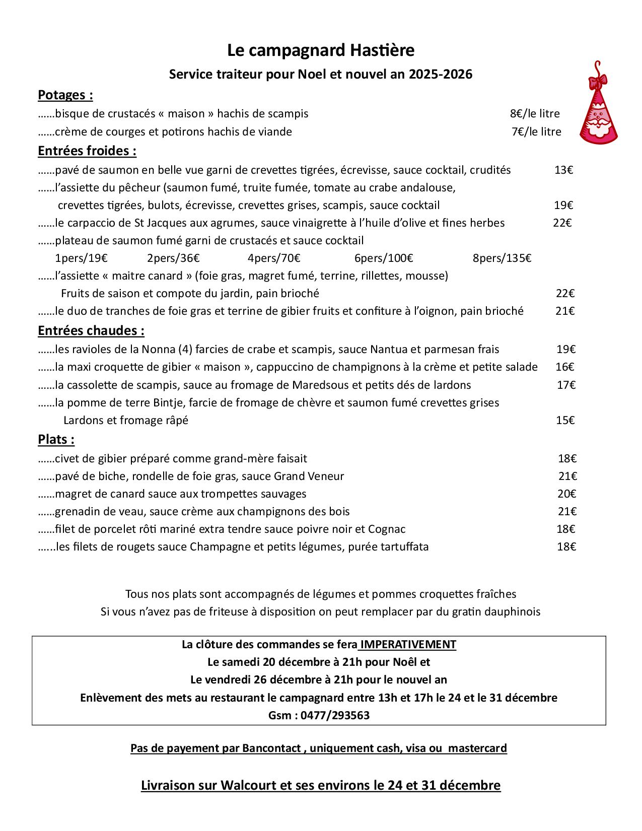 Services traiteur à Hastière Qualité - Fraicheur 